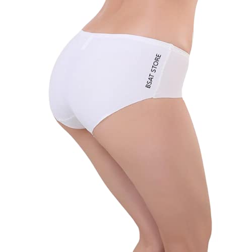 Women's Ice Silk Blend Invisible Lines No Show Hipster Panty..//
